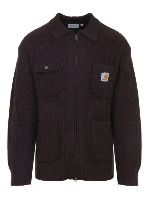 Carhartt WIP ribbed zip-up cardigan