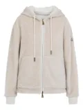 Moncler zip-up fleece hooded jacket - Neutrals