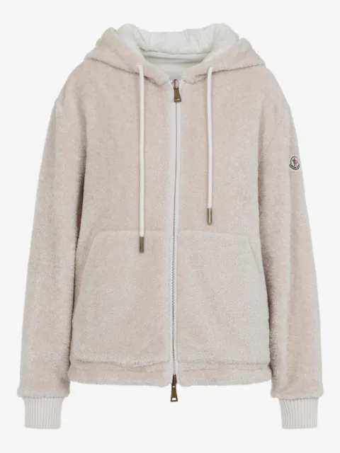 Moncler zip-up fleece hooded jacket