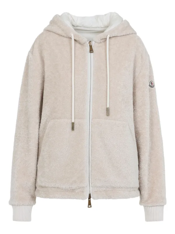 Moncler フリース ジップアップ フーデッドジャケット Moncler フリース ジップアップ フーデッドジャケット