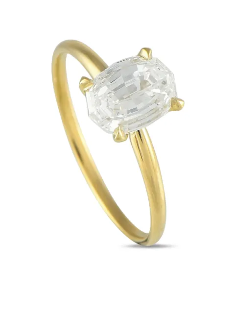 LB Exclusive 18K yellow gold diamond ring