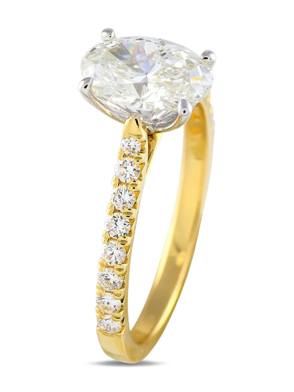 Pre-owned Lb Exclusive 14k Yellow Gold Diamond Ring