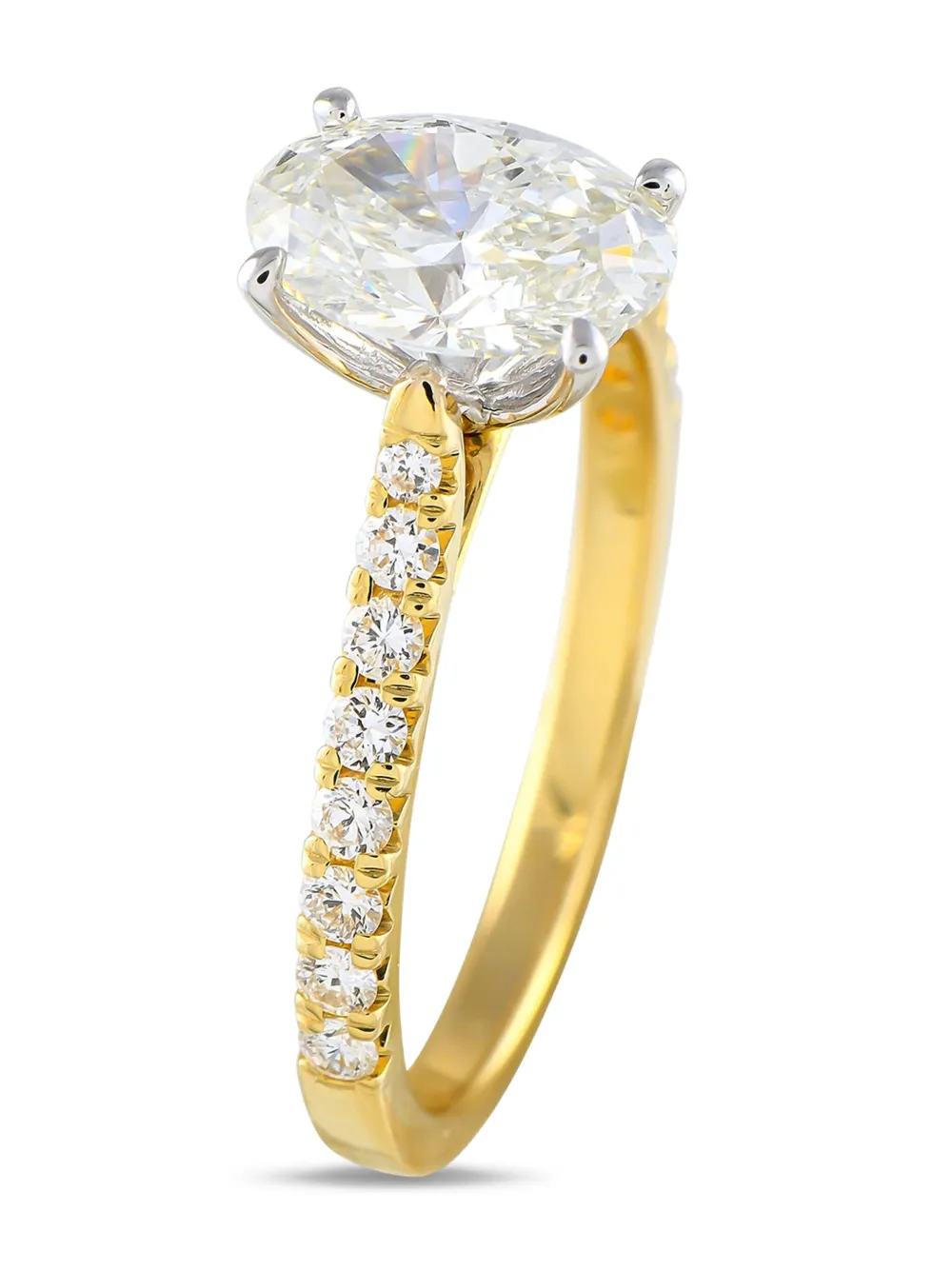 LB Exclusive 14K yellow gold diamond ring | Image 2