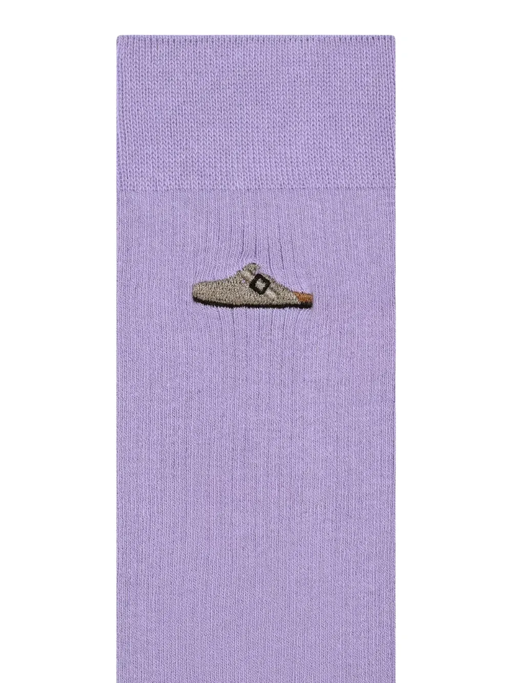 Birkenstock Ribbed-knit Socks In Purple