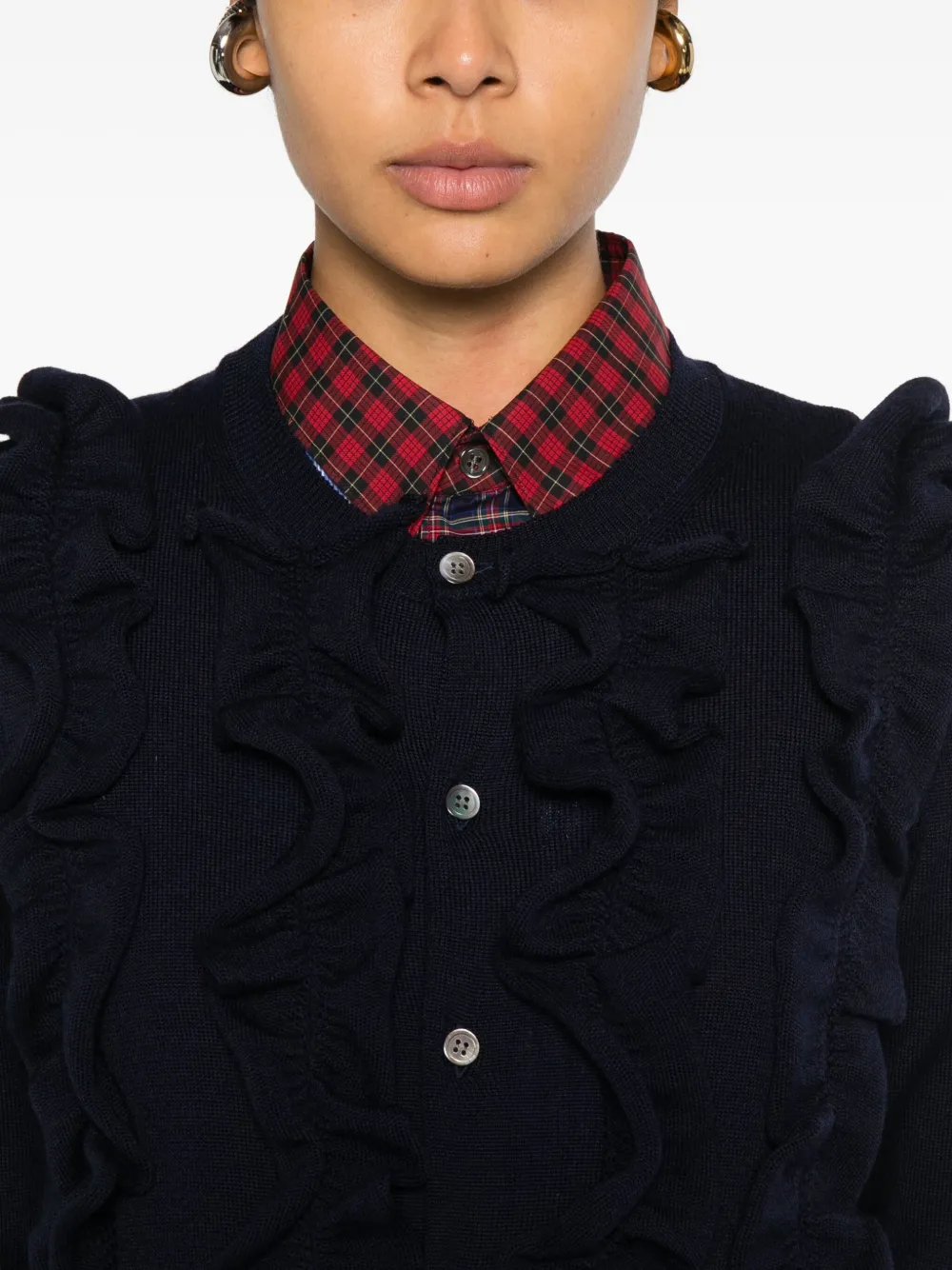 Comme Des Garçons Comme Des Garçons Wollen vest Blauw