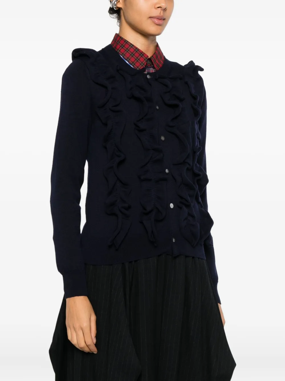 Comme Des Garçons Comme Des Garçons Wollen vest Blauw