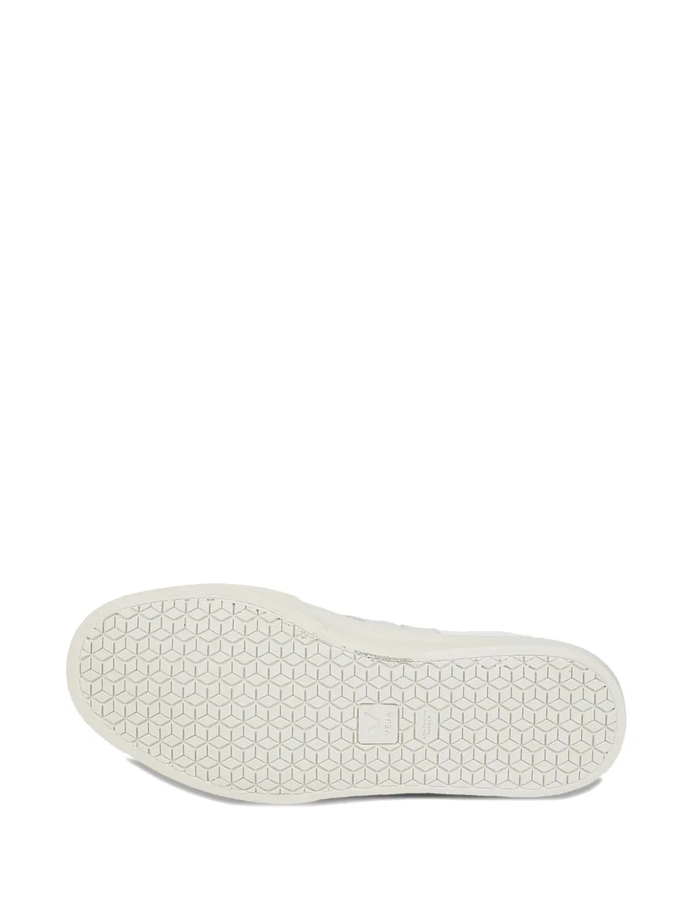 VEJA leather shearling sneakers EXTRA WHITE LIGHT GREY