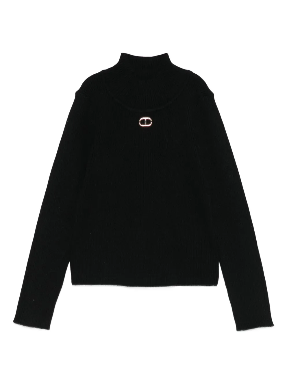 TWINSET Kids logo-plaque jumper | Black | Image 1