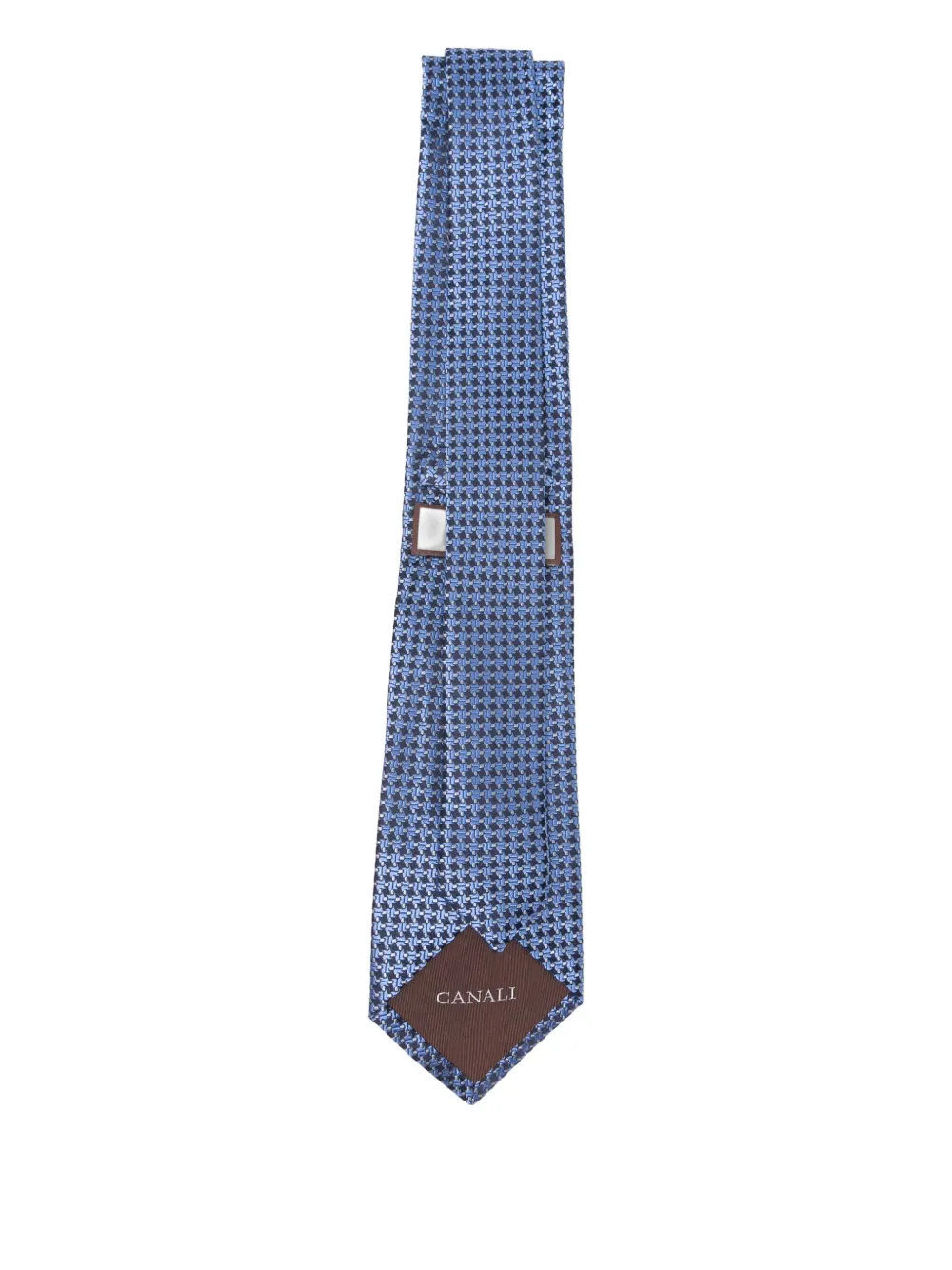 Canali Stropdas met patroon - Blauw