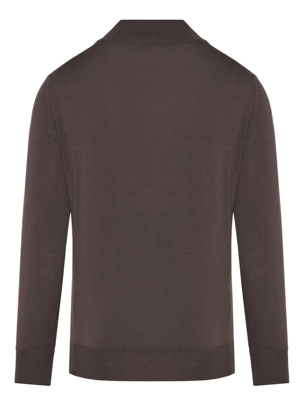 Canali wool polo shirt - Bruin