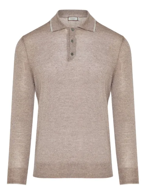 Canali playera tipo polo manga larga