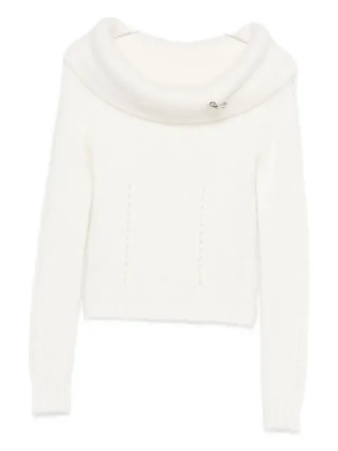 Blumarine cowl-neck sweater