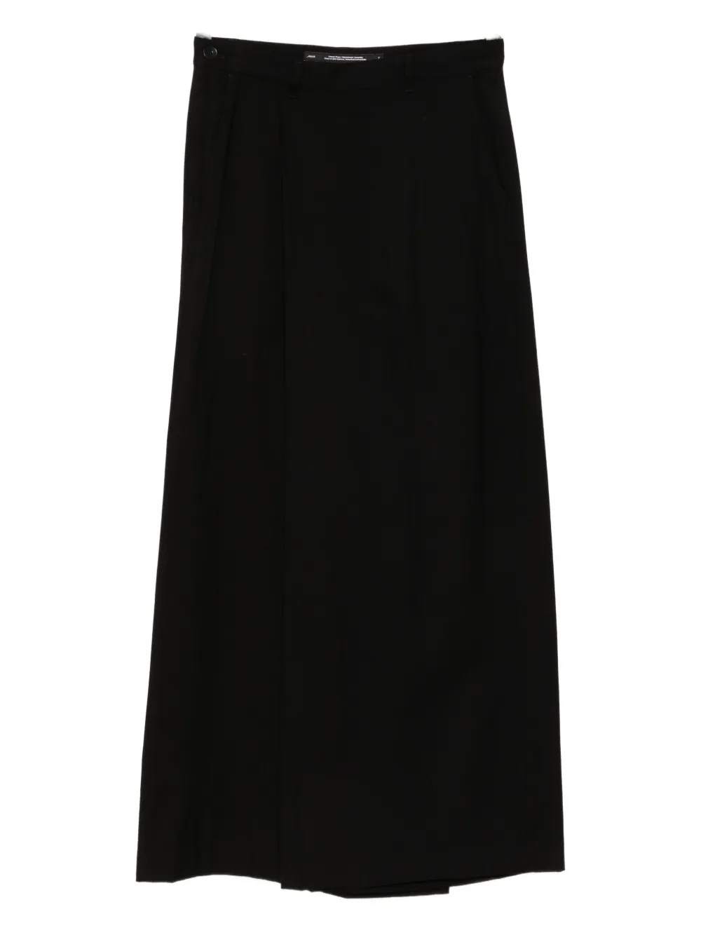 Julius over-wrapping trousers - Nero