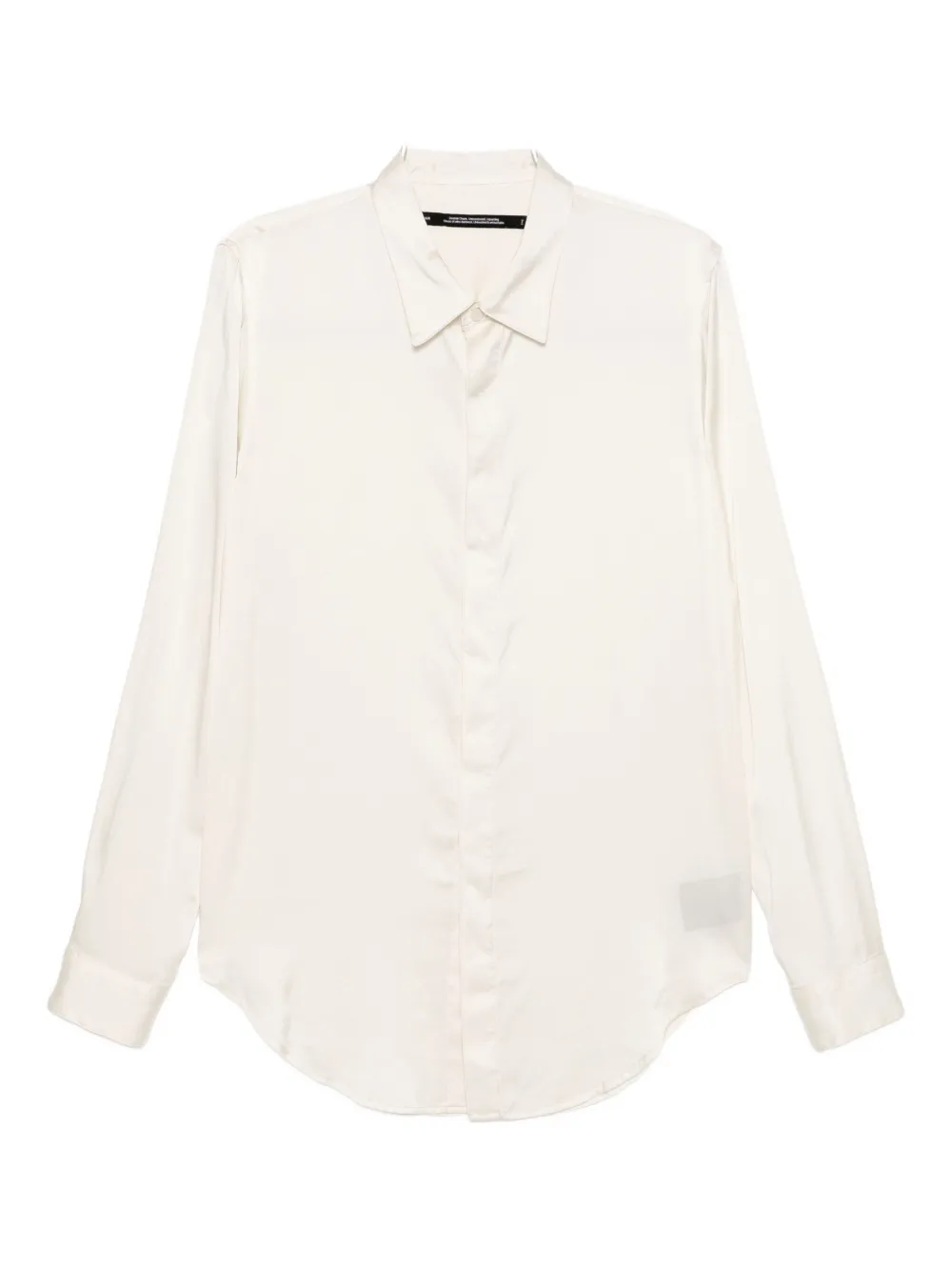 Julius curve-hem shirt - Bianco