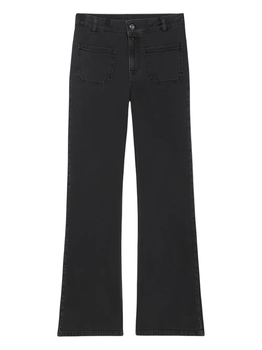 Vanessa Bruno Pocket-detail Flared Jeans In Black