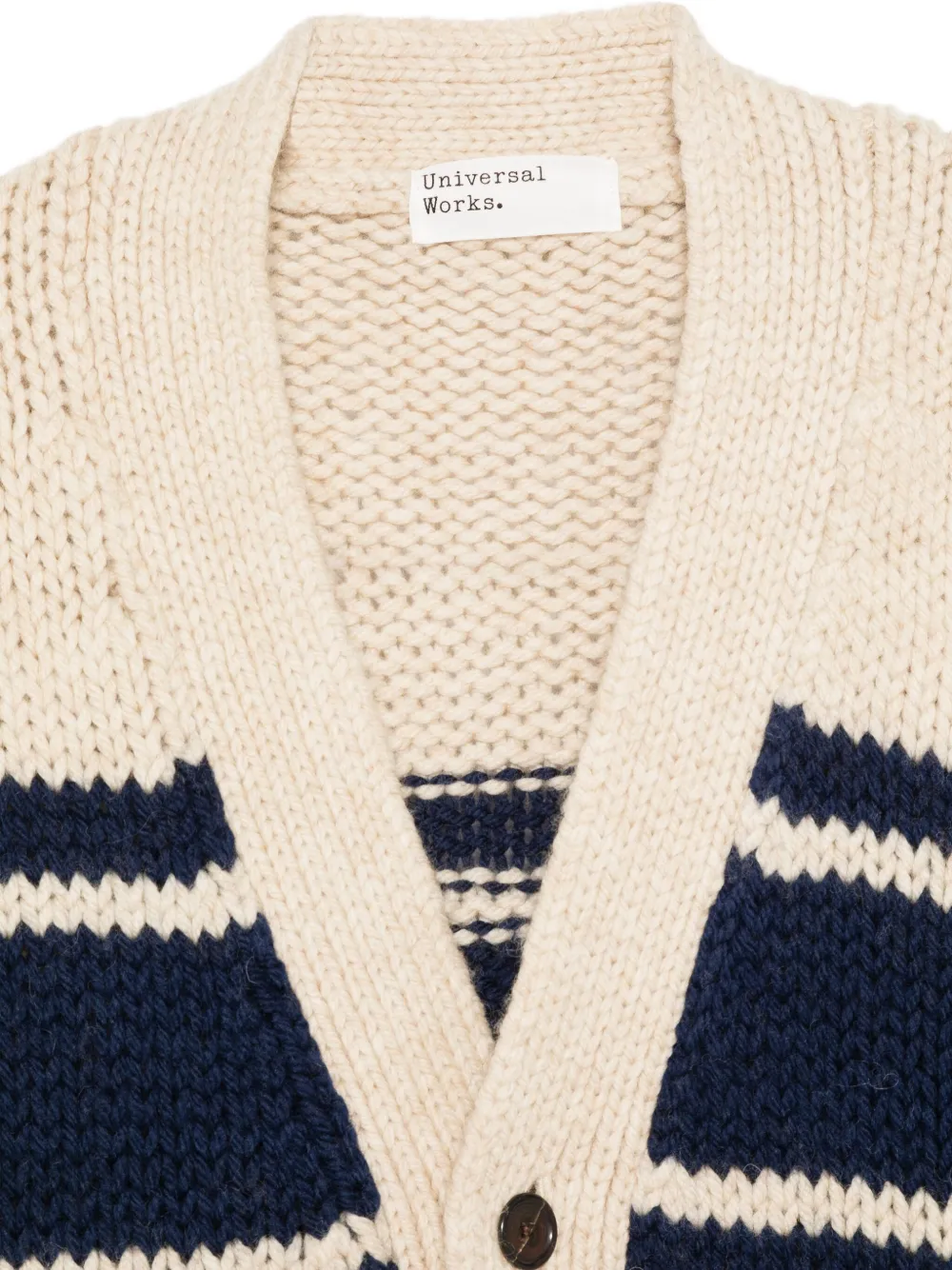 Universal Works Wool Cardigan In Neutral