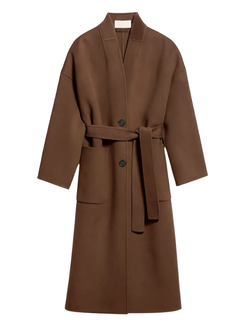 Vanessa Bruno belted patch-pocket coat | Brown | Image 1