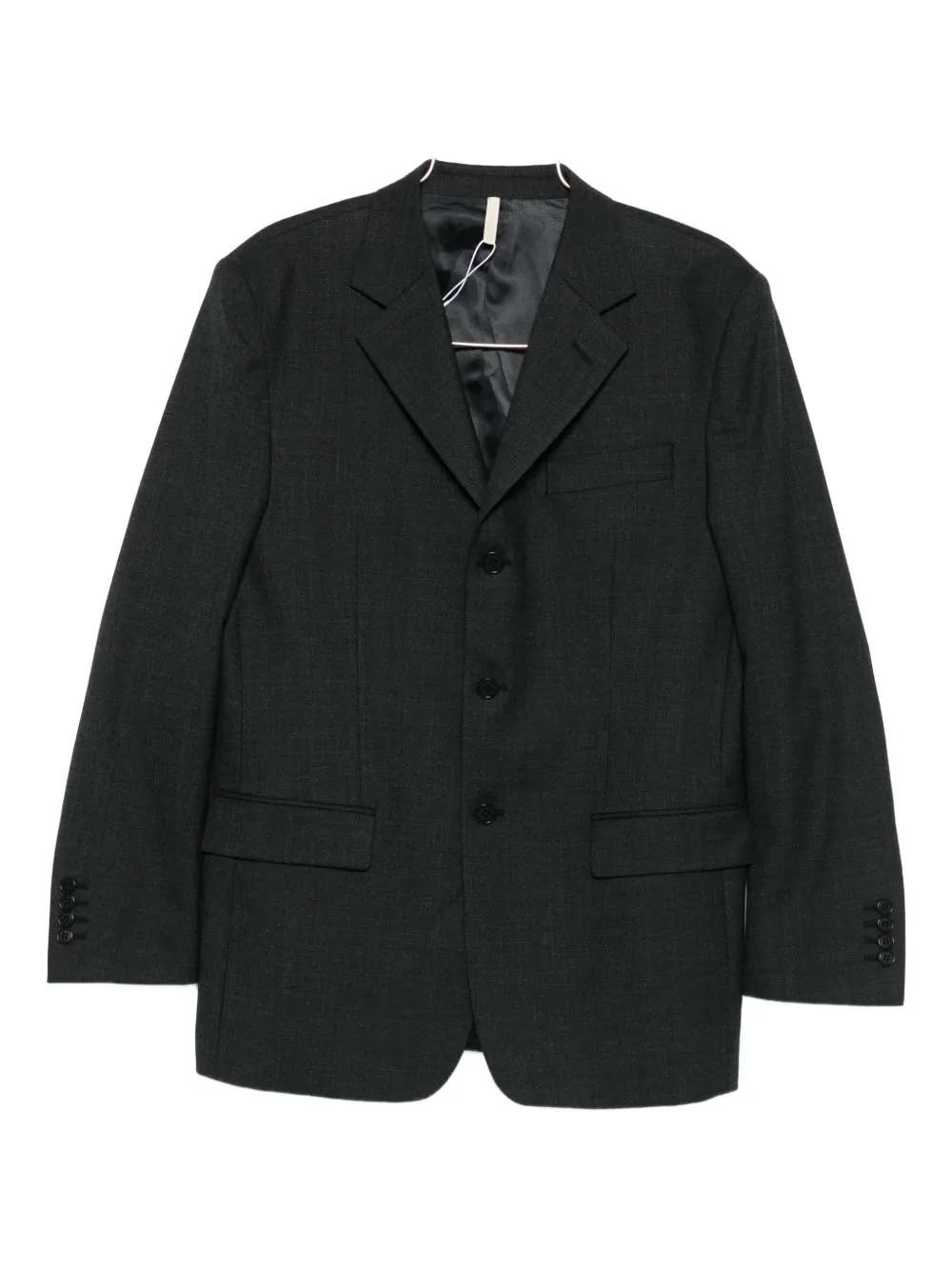Sunflower Single-breasted Notched-lapel Jacket In Black