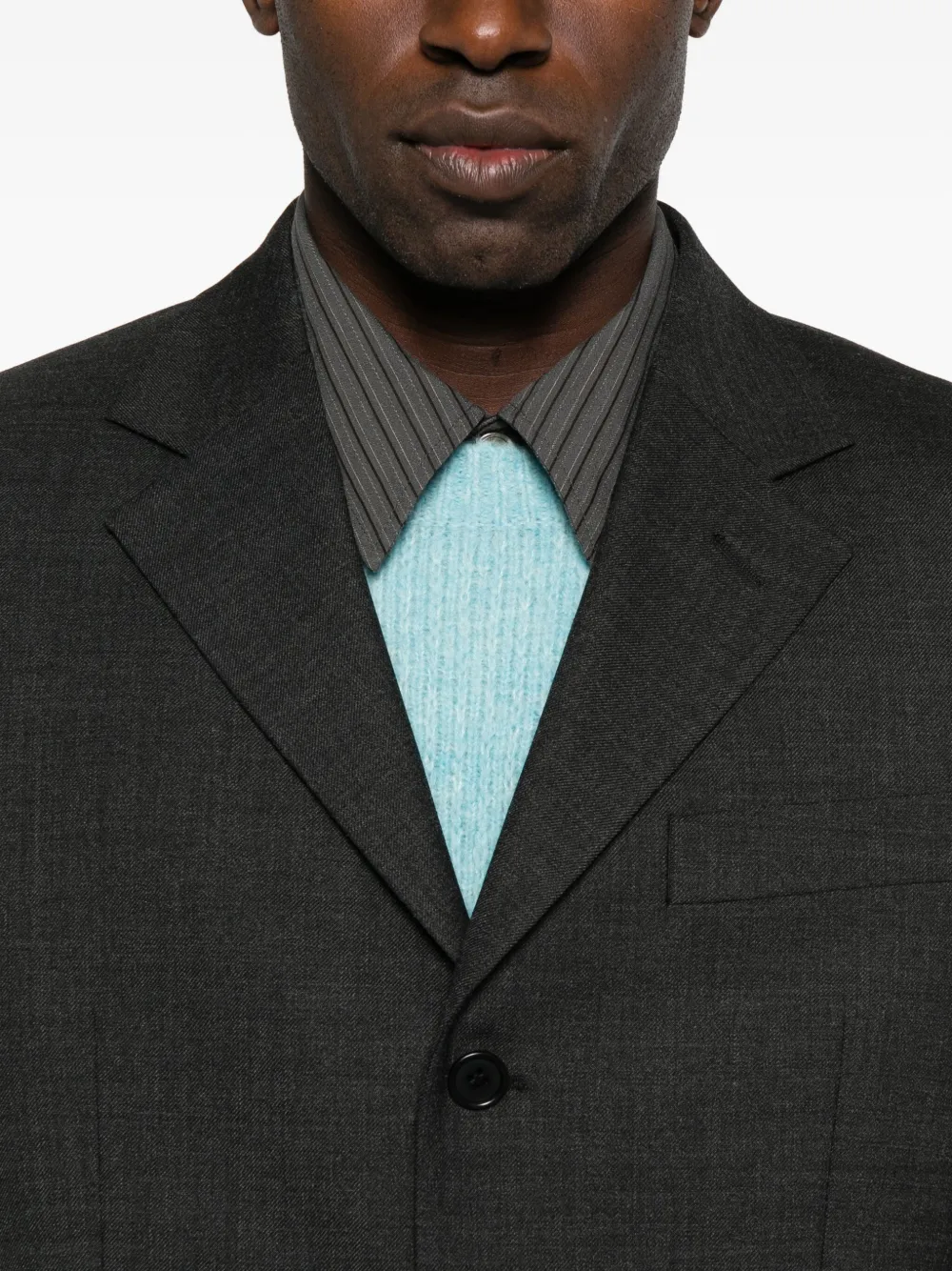 Sunflower Single-breasted Notched-lapel Jacket In Black