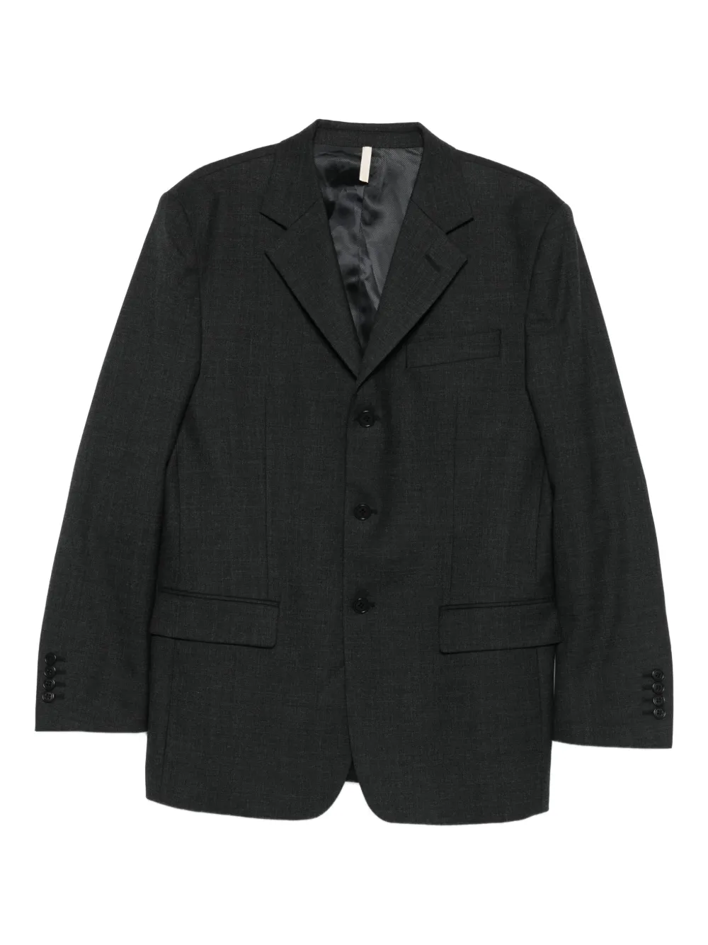 Sunflower single-breasted notched-lapel jacket - グレー Sunflower single-breasted notched-lapel jacket - グレー