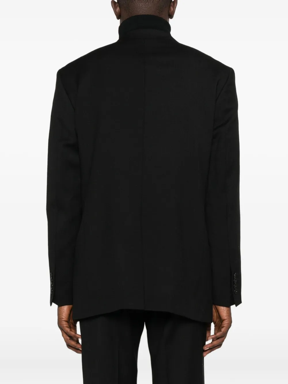 Sunflower Single-breasted Notched-lapel Jacket In Black