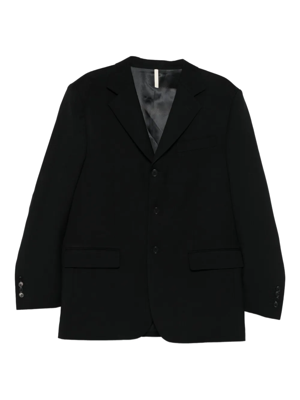 Sunflower Single-breasted Notched-lapel Jacket In Black
