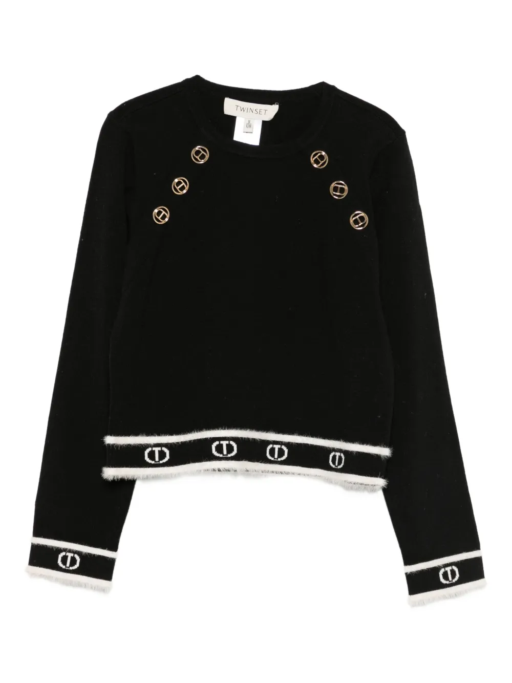 TWINSET Kids button-detail sweater - Nero
