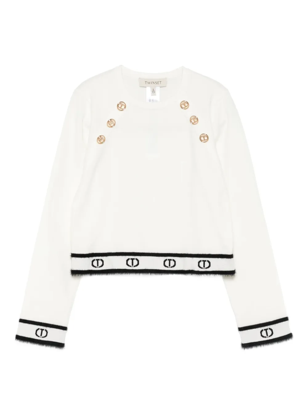 TWINSET Kids button-detail sweater | White | Image 1