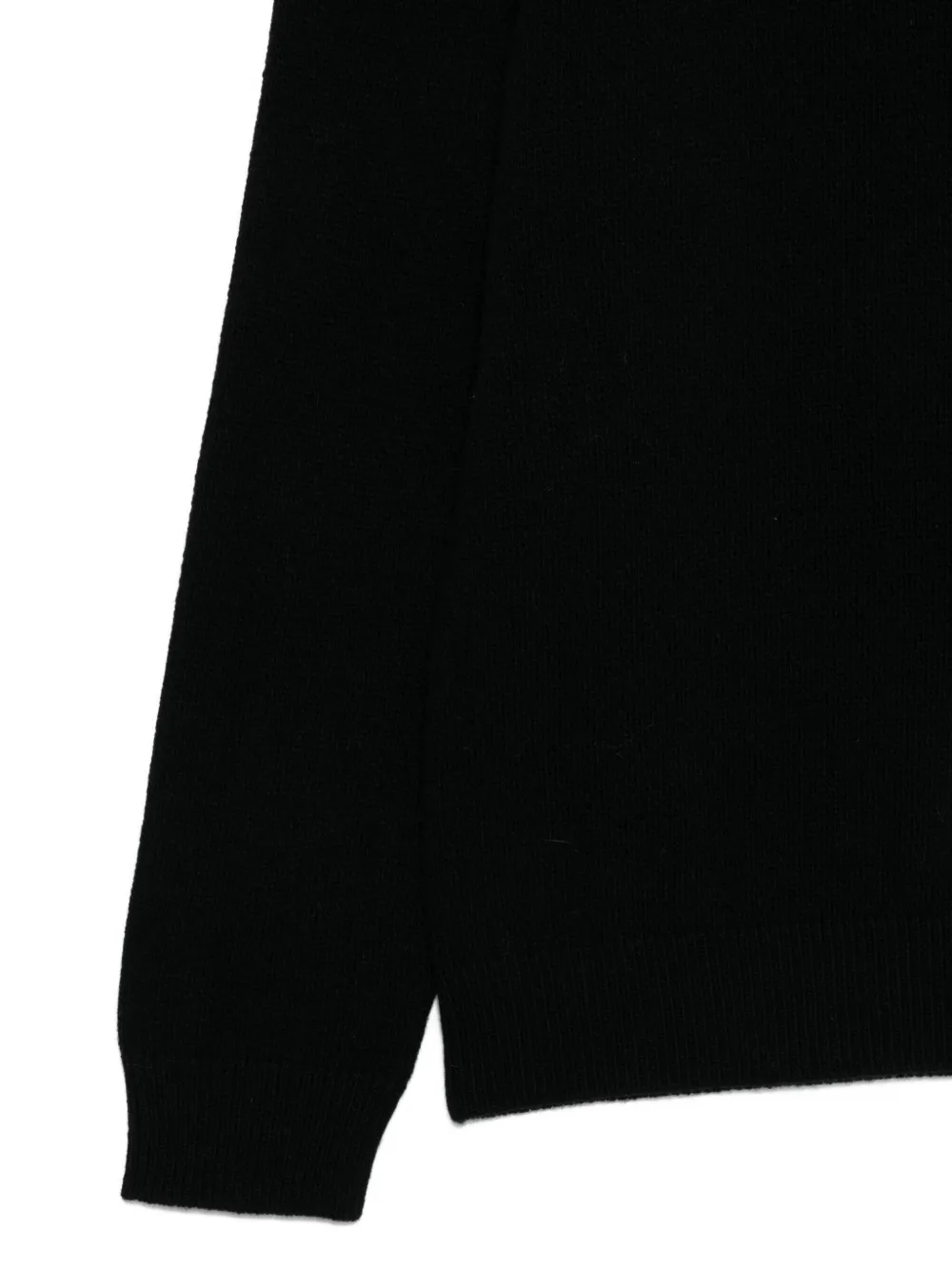 Cenere Shawl-collar Jumper In Black