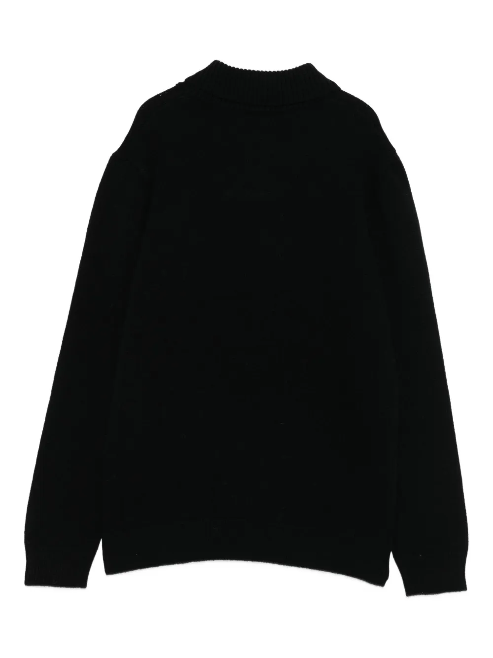Cenere GB shawl-collar jumper - Zwart