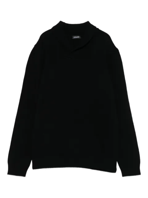 Cenere GB suéter con cuello esmoquin