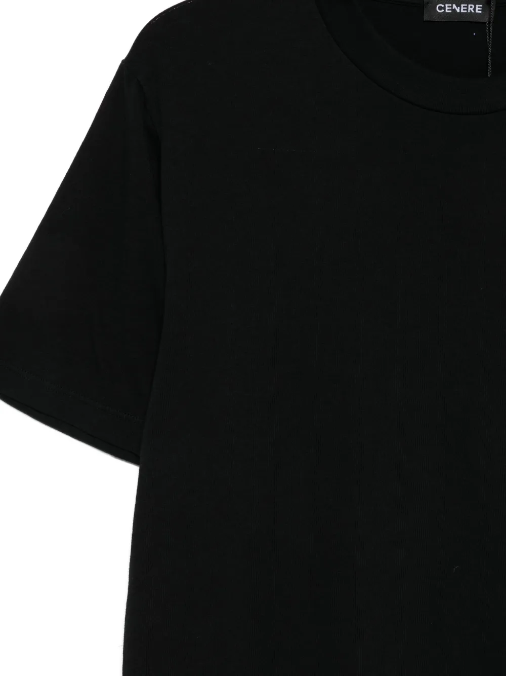Cenere Crew-neck T-shirt In Black