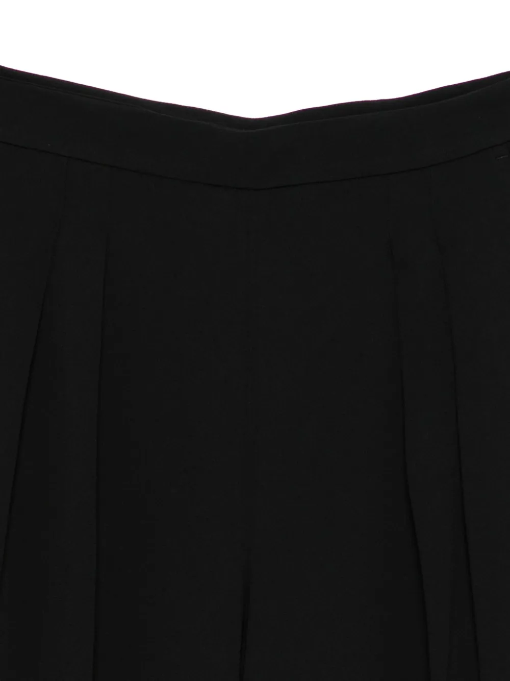 Twinset Pleated Wide-leg Trousers In Black