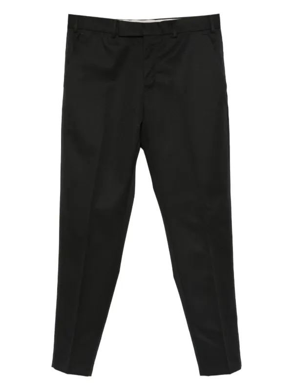 PT Torino Pressed-crease Trousers in Black
