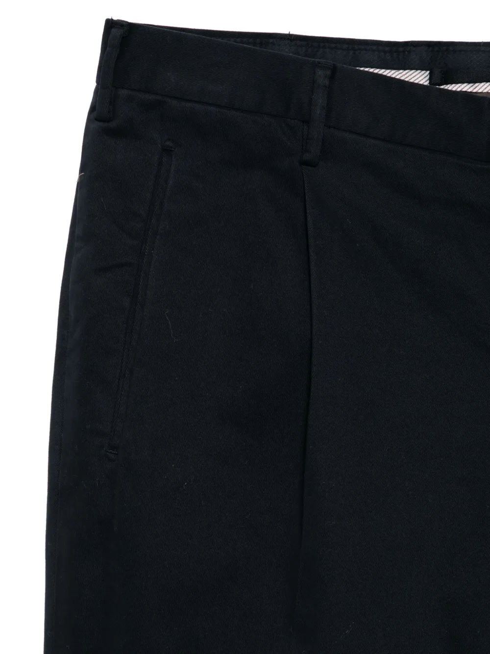 Incotex Pleat-detail Trousers In Black