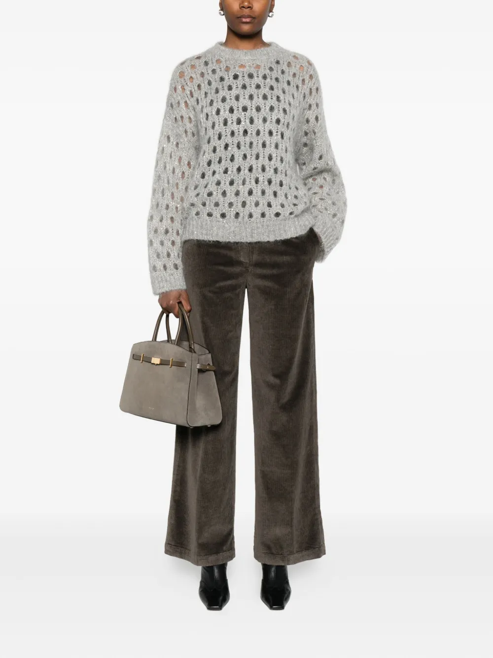Peserico corduroy trousers | High Waisted Pants | Image 2