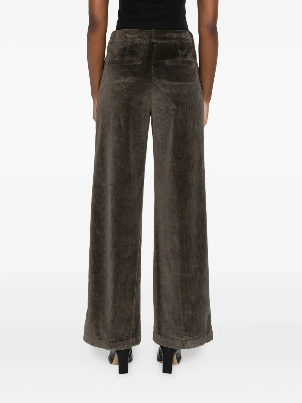 Peserico Ribfluwelen broek Bruin