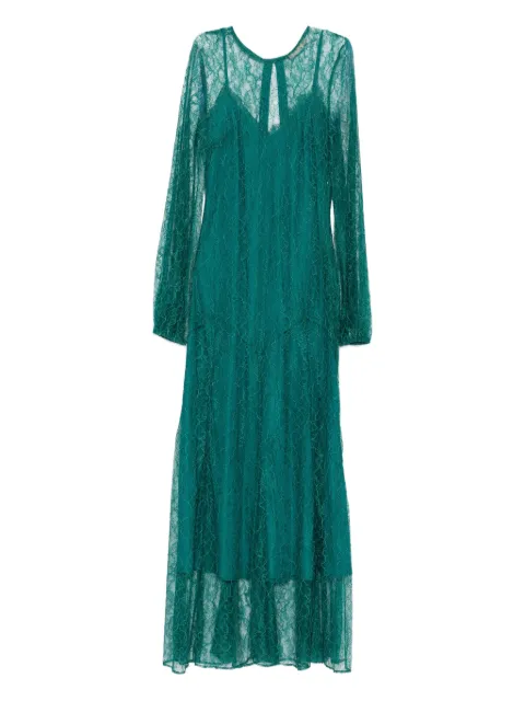 TWINSET vestido con capa de encaje