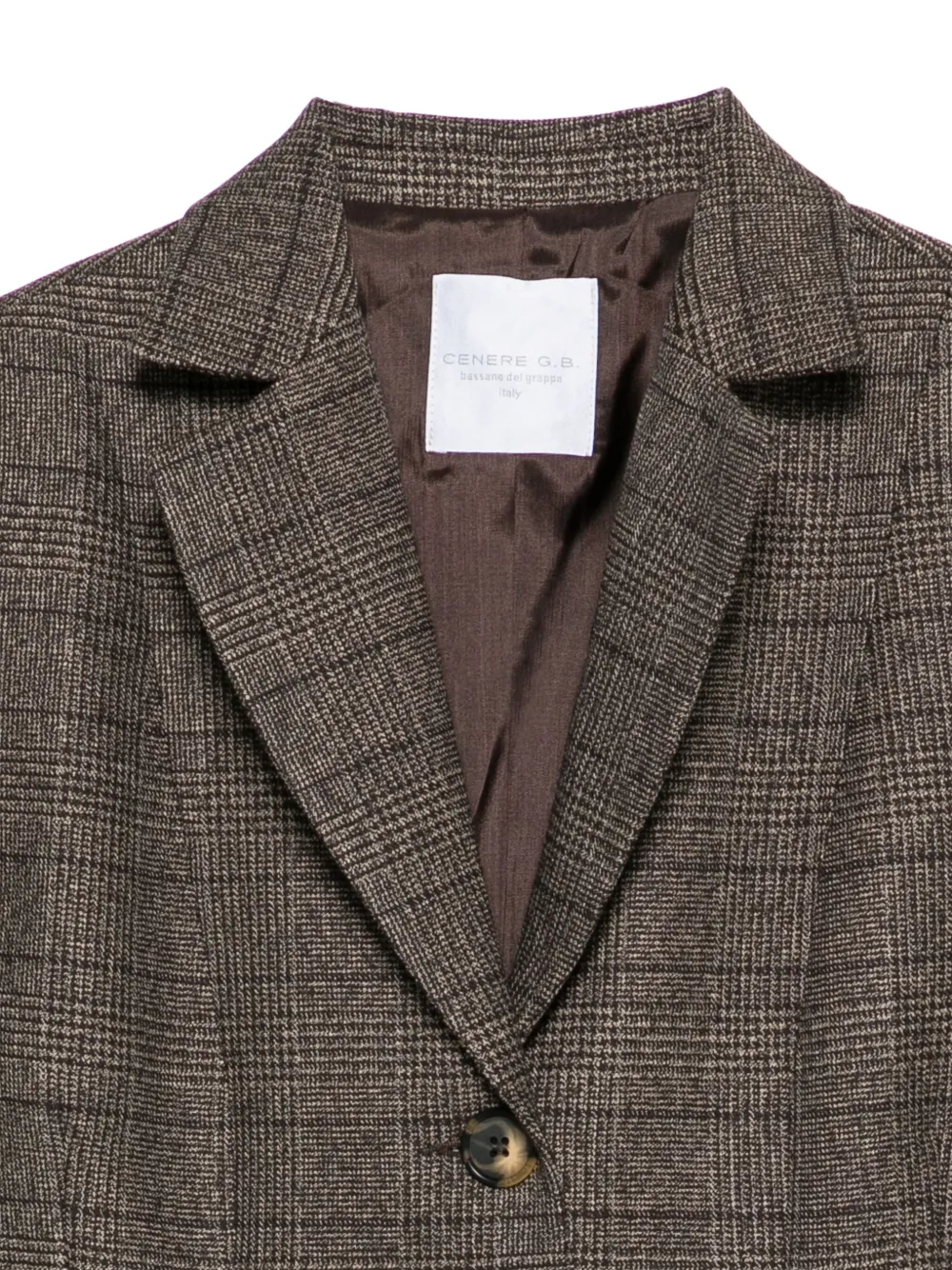 Cenere Gb Single-breasted Three-button Jacket In Gray