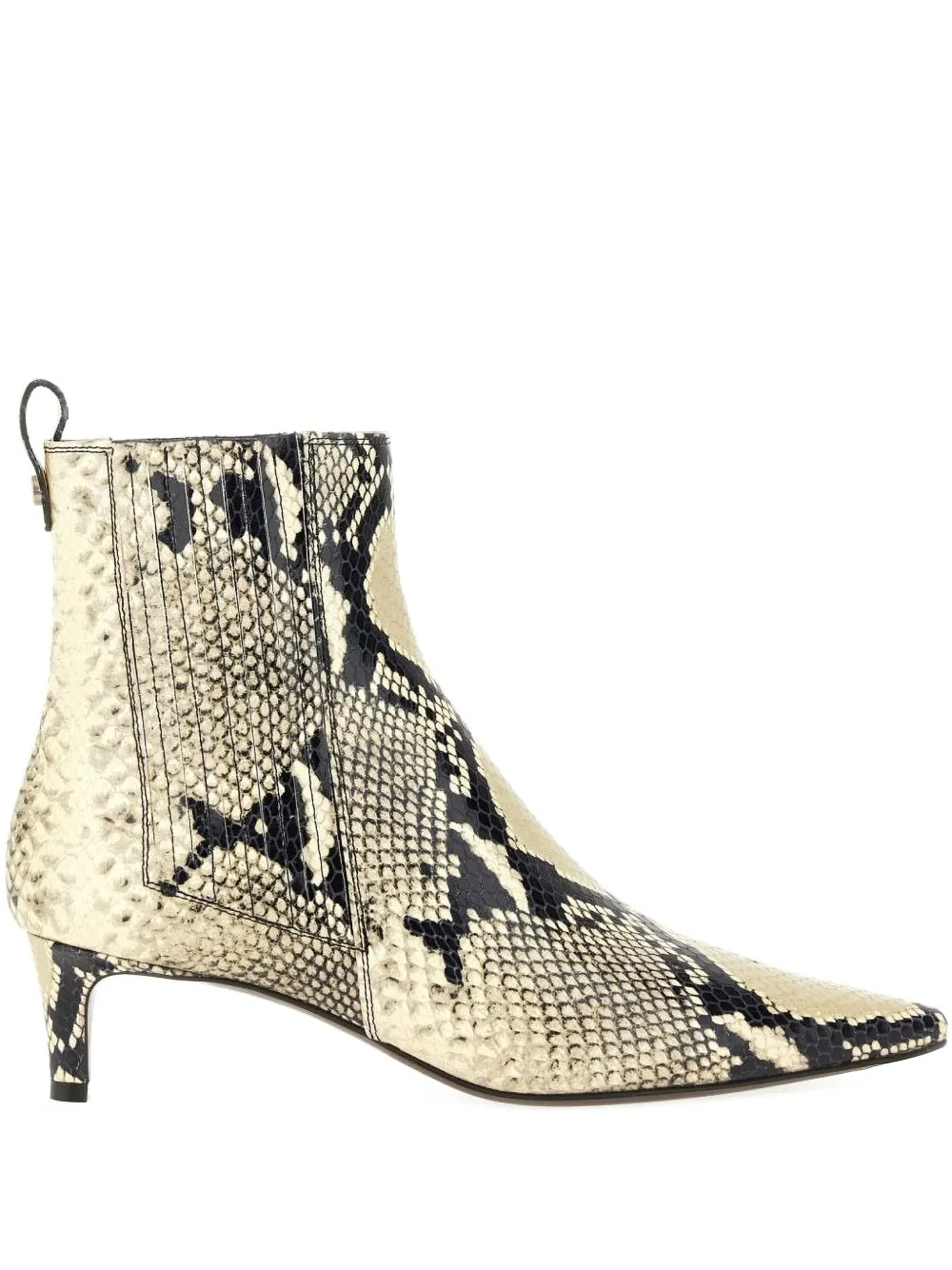 Roberto Festa printed-leather ankle boots Beige