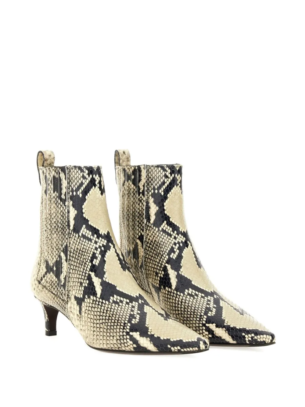 Roberto Festa printed-leather ankle boots Beige