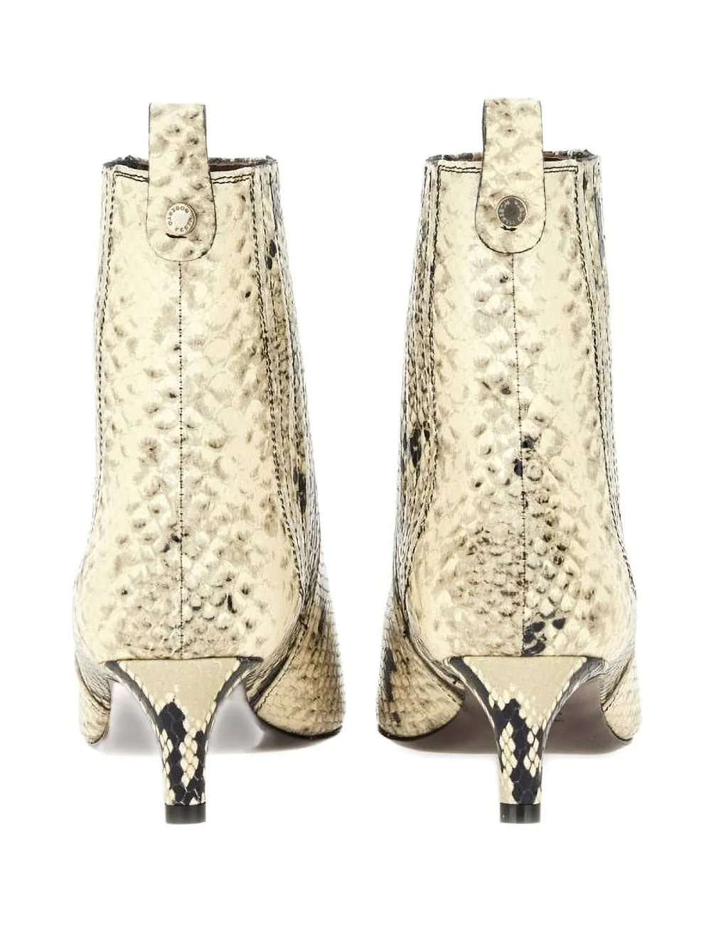 Roberto Festa printed-leather ankle boots Beige