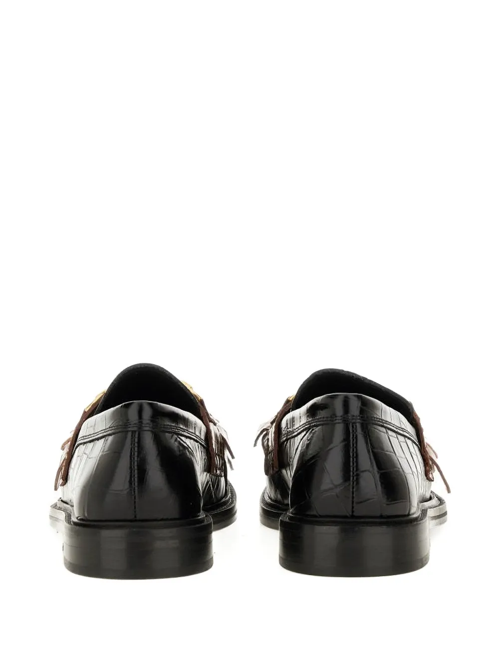 Moschino coin-embellishment loafers Zwart