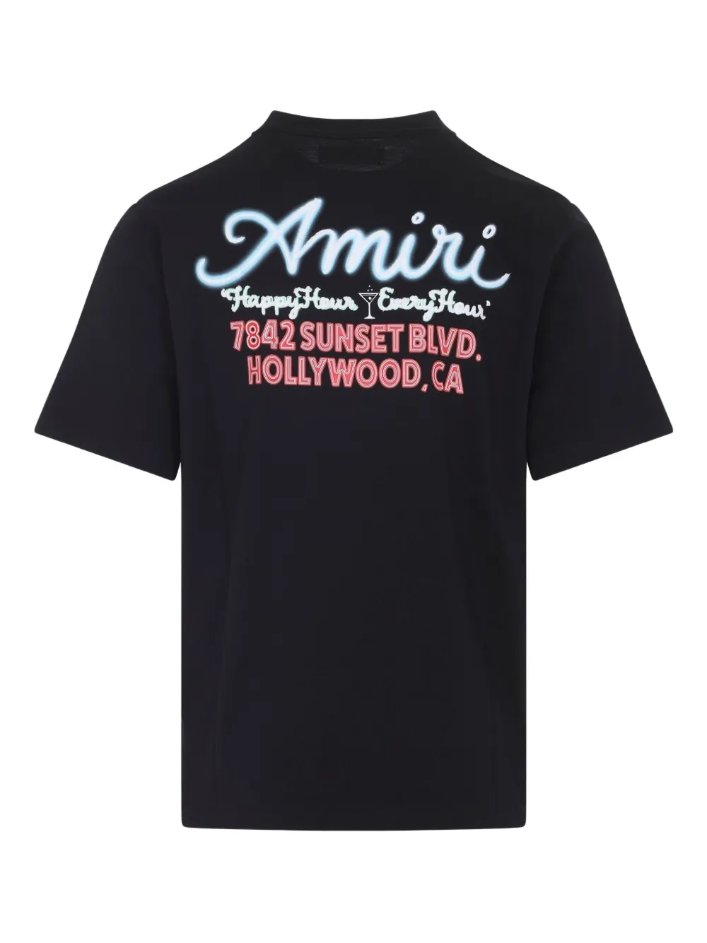 AMIRI logo-embroidered t-shirt - Zwart
