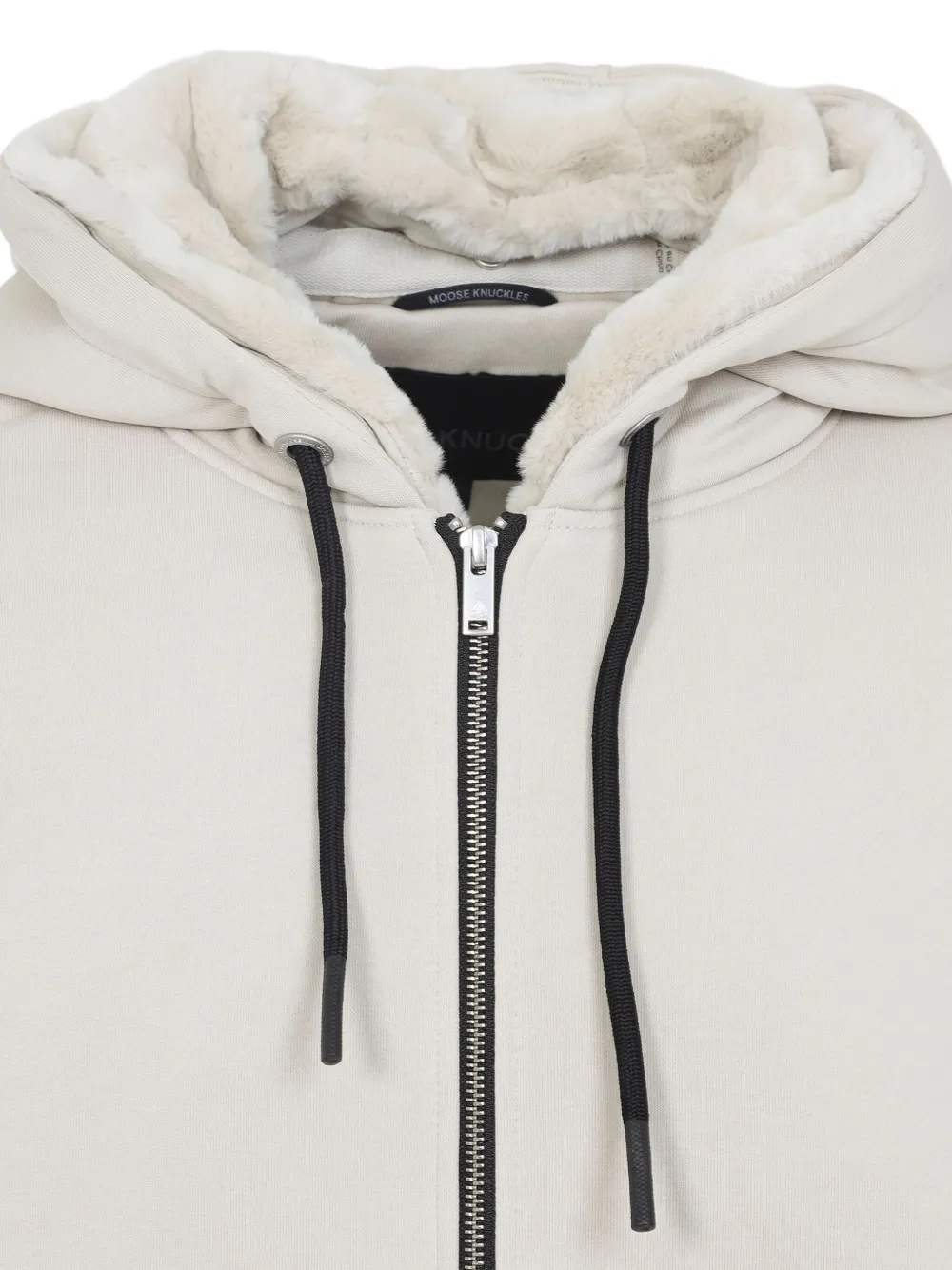 Moose Knuckles Zip-up Cotton Sweatshirt In Multi