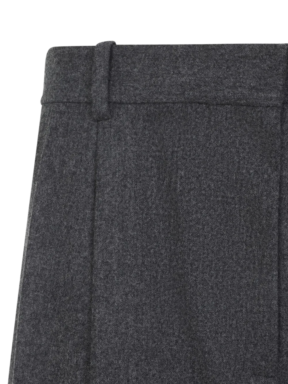Khaite Wool Straight-leg Trousers In Gray