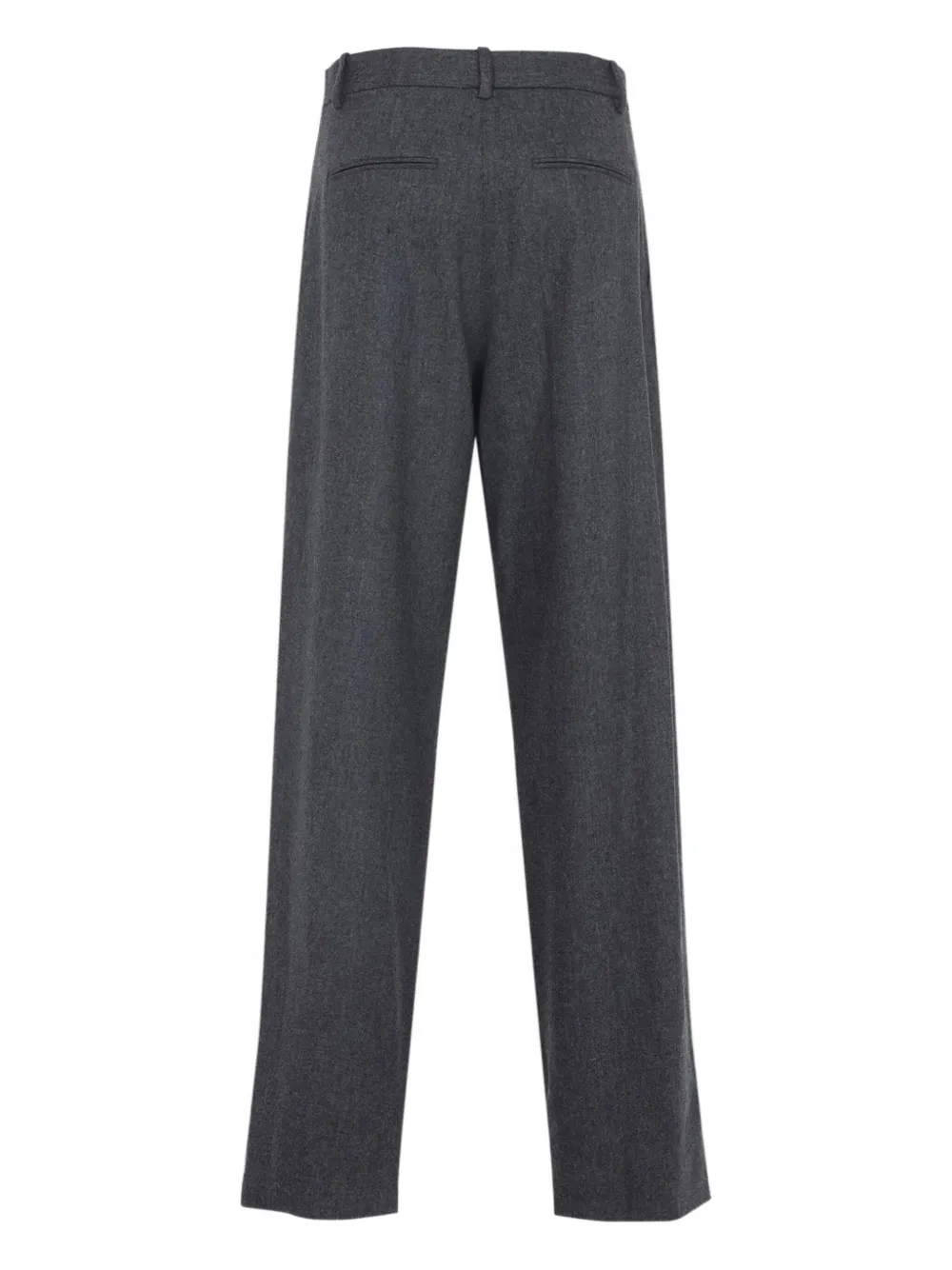 KHAITE wool straight-leg trousers - Grijs