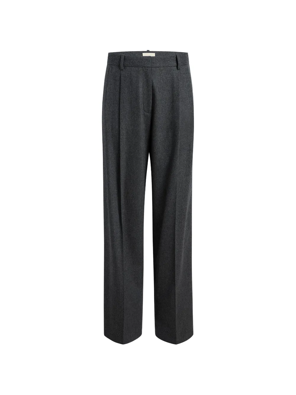 KHAITE Wollen straight broek Grijs