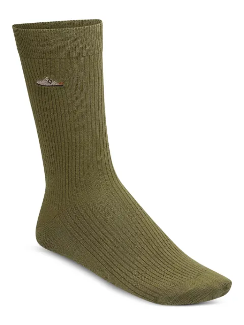 Birkenstock embroidered-logo ribbed socks