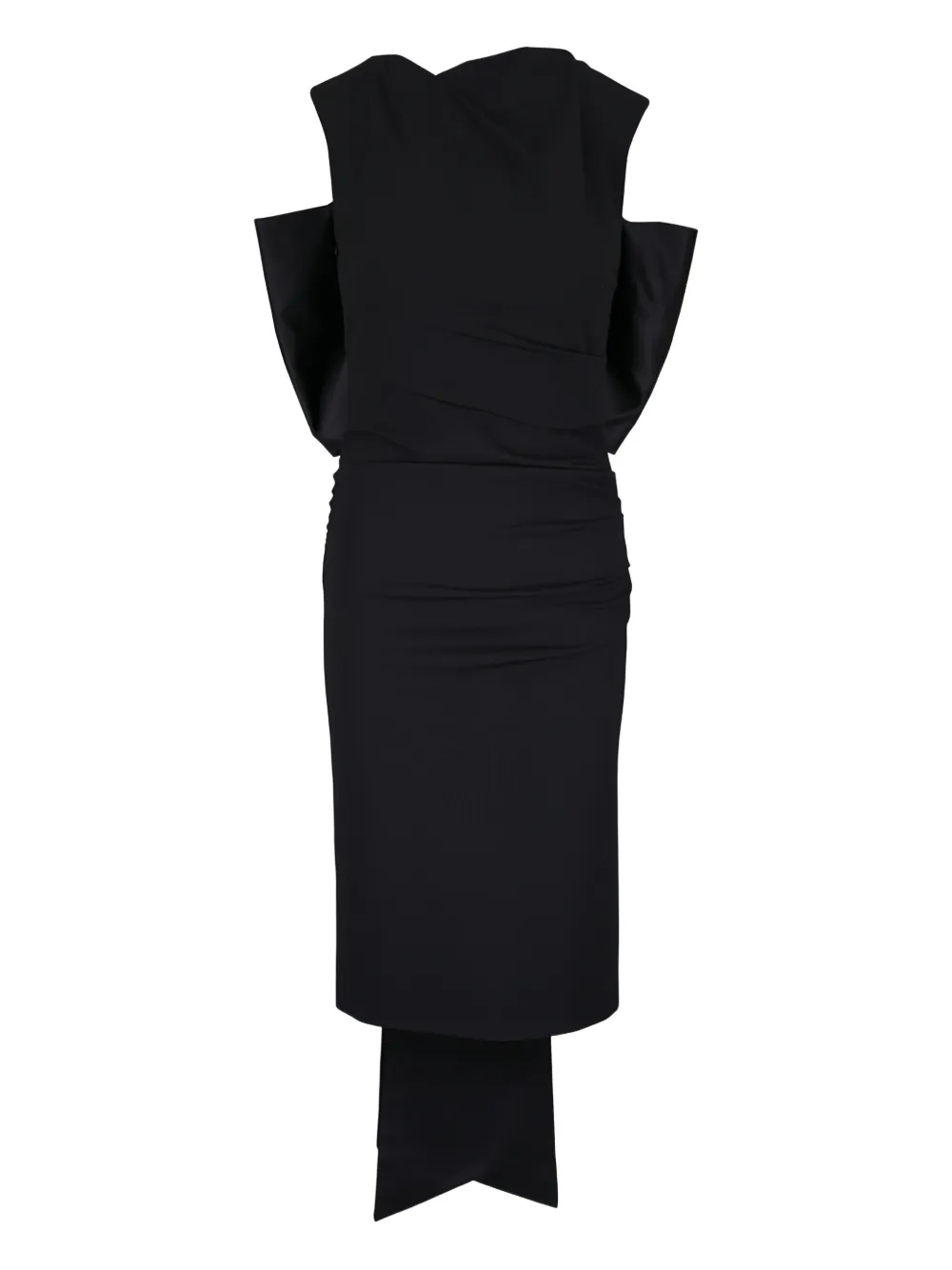 Dorothee Schumacher bow-embellished dress - Nero